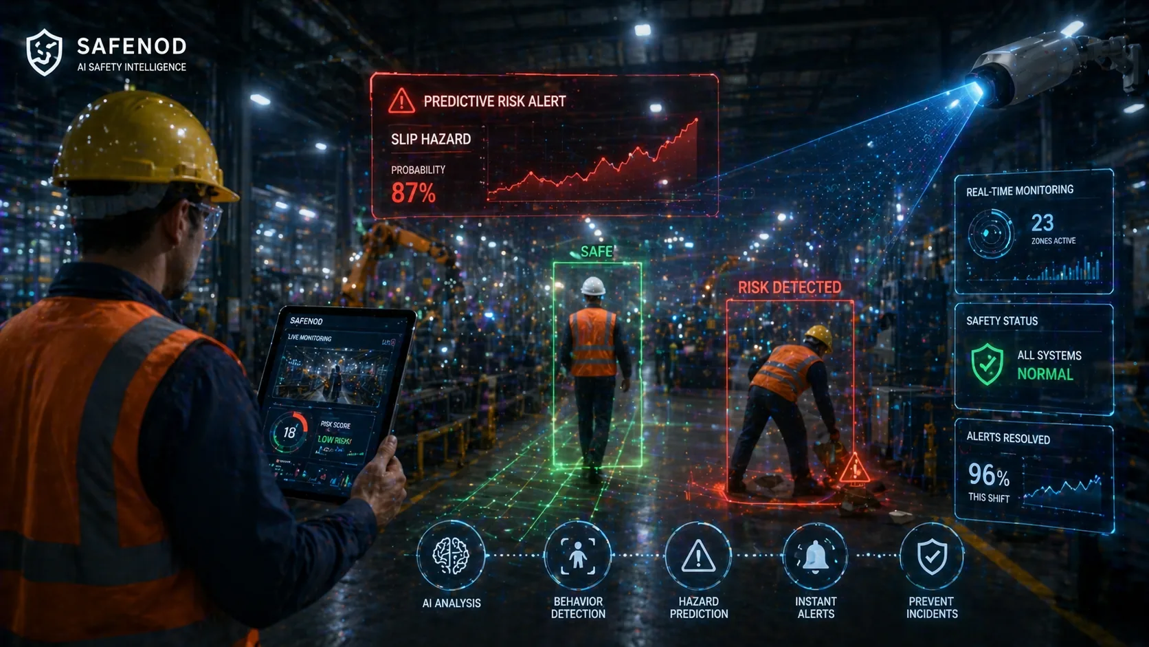 SafeNod real-time safety intelligence preventing workplace incidents